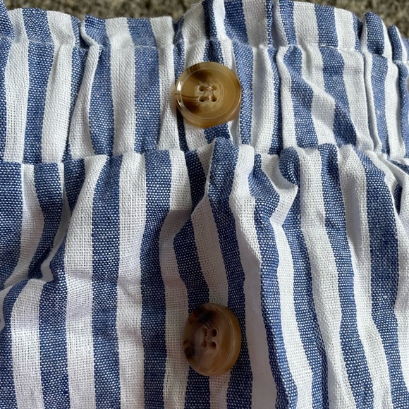 Zaful smocked pinstripe top and skirt duo set. New without tags. Never worn. - Picture 7 of 11